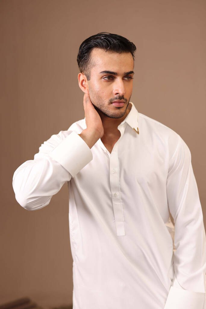 OFF-WHITE SEMI-FORMAL KAMEEZ SHALWAR
