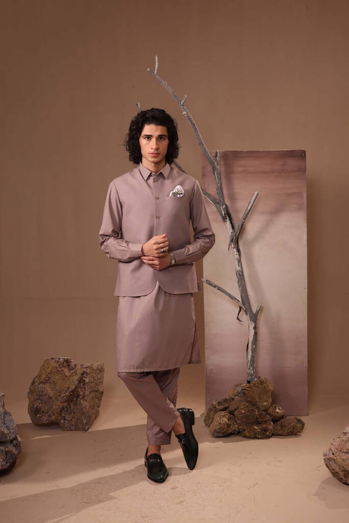 SUIT WITH MATCHING WAISTCOAT