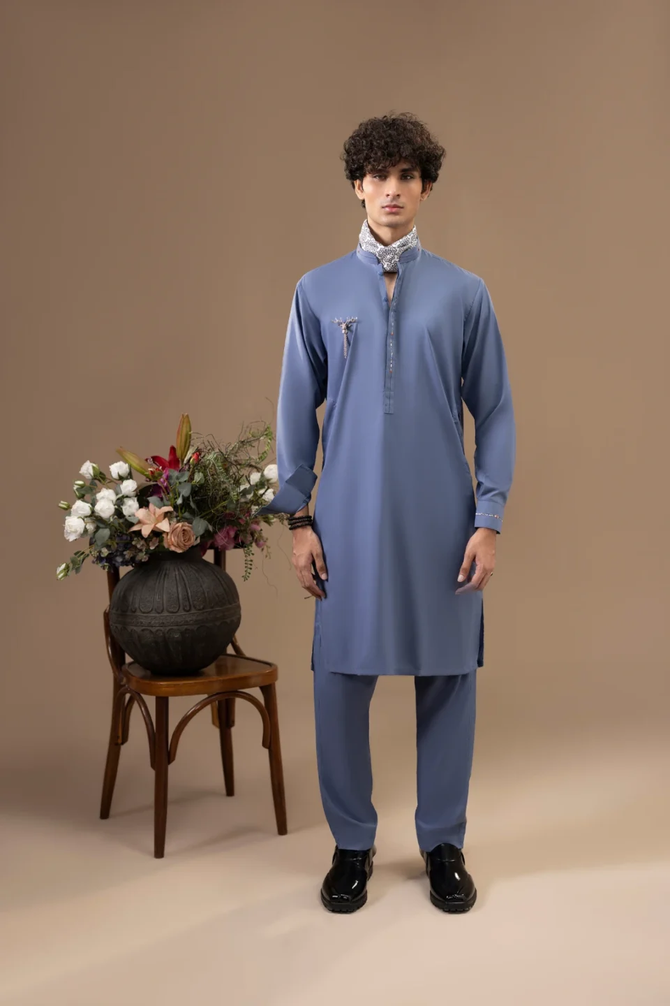 CLASSIC BLUE KAMEEZ SHALWAR