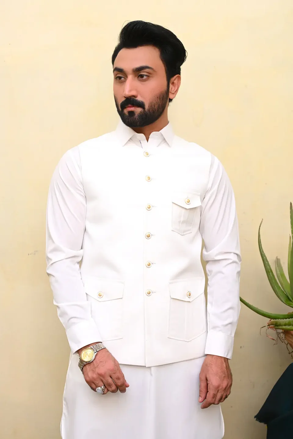 SUIT WITH MATCHING WAISTCOAT