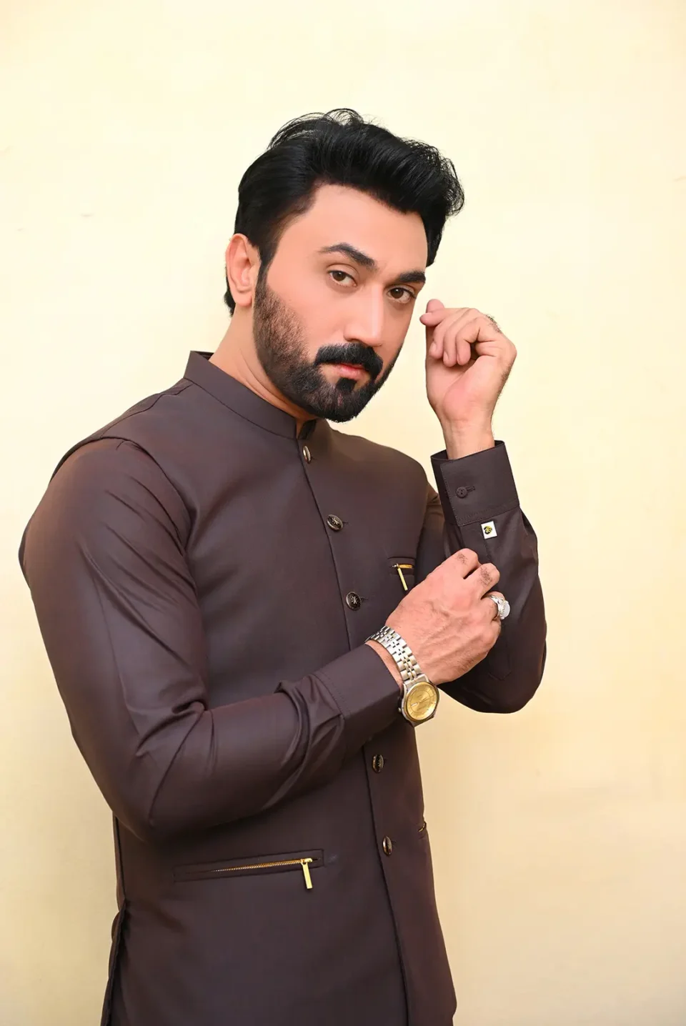 SUIT WITH MATCHING WAISTCOAT