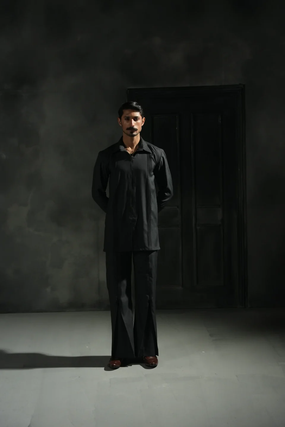 Siyah-Sutoon Co-Ord Set